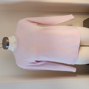 Christopher and Banks raglan sleeve sweater in pale pink